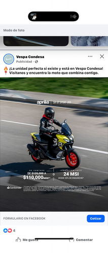 Aprilia Sr160 3v Tech
