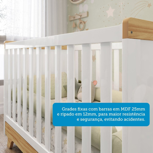 Berço Mini Cama 100% Mdf Retrô