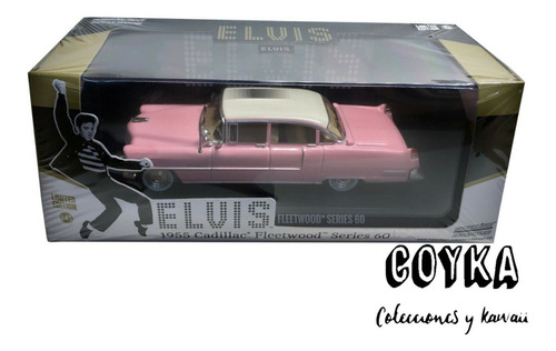 Greenlight 86491 1/43 Elvis Rosa 1955 Cadillac Fleetwood Ser