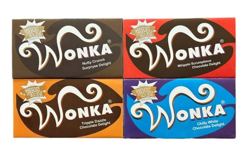 Barras De Chocolate Wonka 50 Piezas