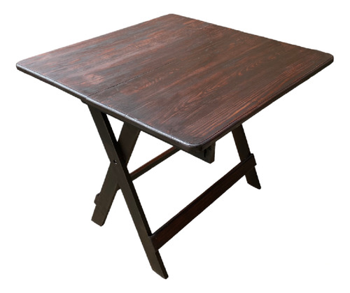 Mesa Plegable D'madera Reforzada Acabado Rústico Premium