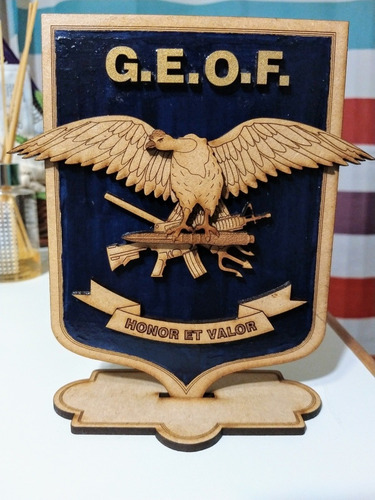 Panoplia Escudo Geof - Escudos Militares - Varios