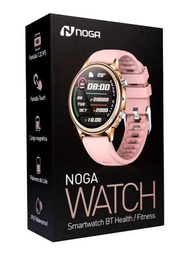 Imagen 5 de 5 de Smartwatch Reloj Inteligente Noga Ng-sw08 Android Rosa Csi