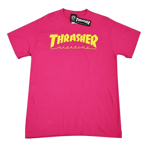 Camiseta Thrasher Mag Logo Pink Original C/ Nota Fiscal