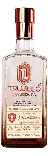 Pack De 6 Tequila Trujillo Cuarenta Blanco 750 Ml