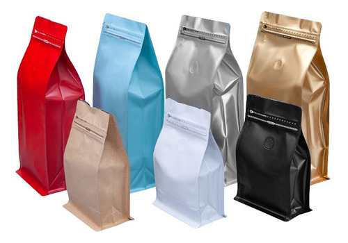 Bolsa Sellable 5cm Sin Válvula 1kg Para Café Plata