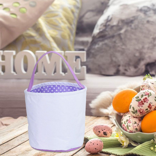 Bolsas De Caza De Huevos De Pascua De Primavera Violeta