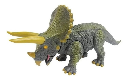 Dinosaurio Triceratop Jurasico Juguete C Luz Sonido Realista
