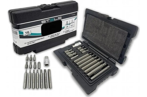 Jogo Kit De Bits Torx 15 Peças T20 A T55 Crv Stels