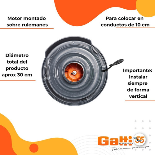 Extractor De Aire Satelital 4 (10cm) Unidireccional
