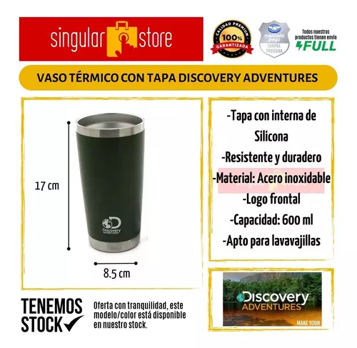 Vaso Térmico Discovery 600 Ml Acero Inoxidable - Tienda Online camping