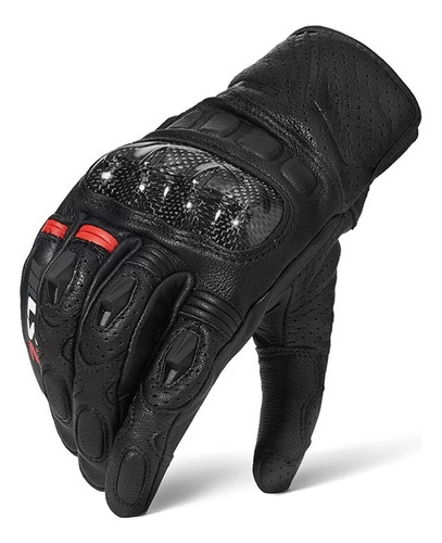 Guantes Ls2 Spark Cuero Corto Racing Protecciones Touch Md!