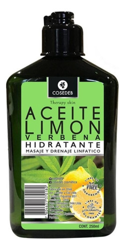 Aceite De Masajes Y Drenaje Limón 250 Ml Therapy Cosedeb