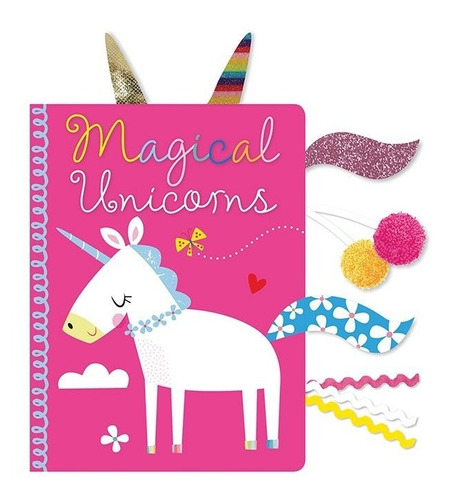 Libro En Inglés Para Niñas Niños Unicornios Con Texturas