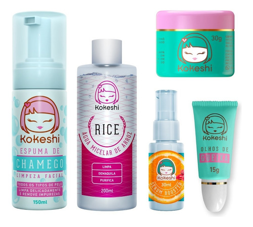 Kit Rotina Skincare Kokeshi - 5 Produtos