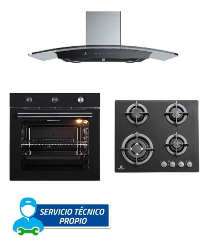 Horno A Gas Hei-75ngp + Cei-90nevc + Egi-604vdneg