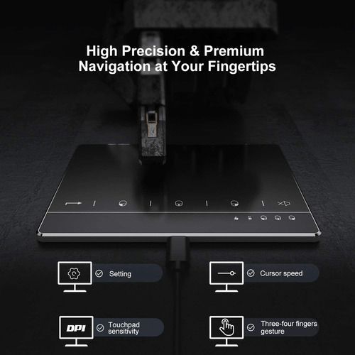 Imagen 5 de 7 de Pad Táctil Seenda, Trackpad Externo Usb, De Alta Precisión