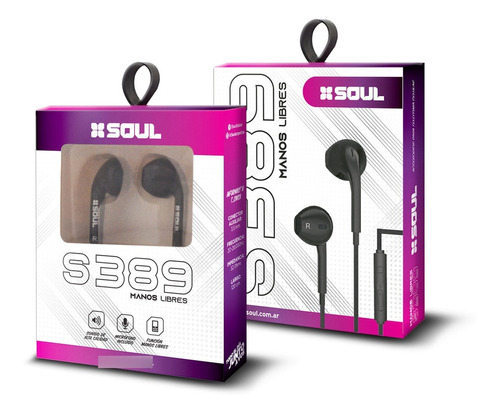 Auricular Manos Libres Soul S389 Con Control - Factura A / B