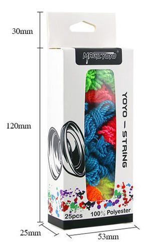 4 Pacote De Cordas Yoyo Com 25 Peças De Reposição 113 Cm