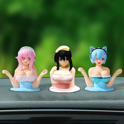 3 Adornos Que Sacuden El Pecho De Anime Girl Adorno De Coche | Meses sin intereses 3 Adornos Que Sacuden El Pecho De Anime Girl Adorno De Coche | Meses sin intereses