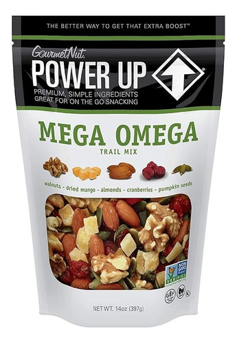 Mix De Frutos Secos Sin Gluten Power Up Mega Omega 397 G