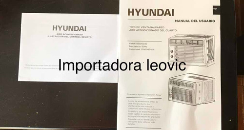 Aire Acondicionado Hyundai 12000 Btu Corriente 110 Voltios