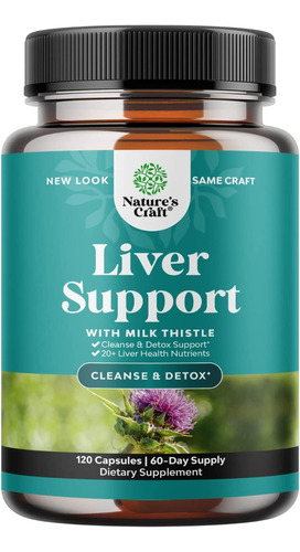 Nature's Craft Liver Support Cleanse Detox X 120 Cáps