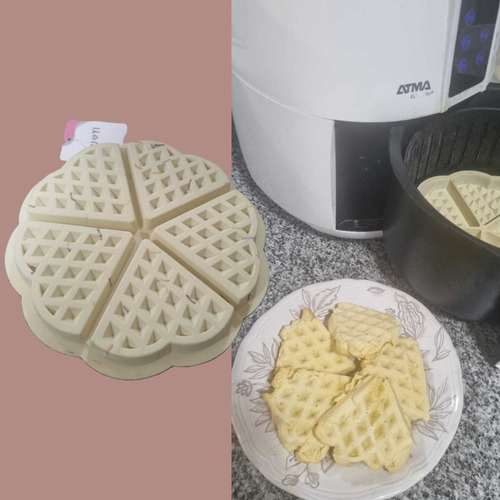 Molde Wafle Silicona Para Freidora De Aire -airfryer 