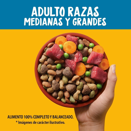 Imagen 2 de 4 de Pedigree Croquetas Para Perro Adulto Raza Mediana/grande 7kg