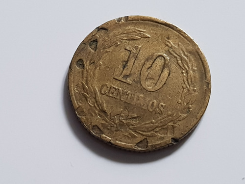 Monedas X 2 Paraguay 1947 10 Centimos Guaraní Lote X 2 (Usado)