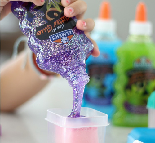 Pegamento Glitter Slime Elmer Paquete 5 Colores + 1  Regalo