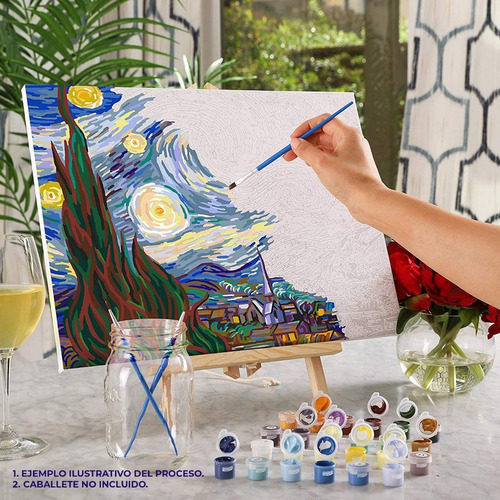 Virgen Blanca Paint By Numbers Xidaka Con Bastidor De Madera