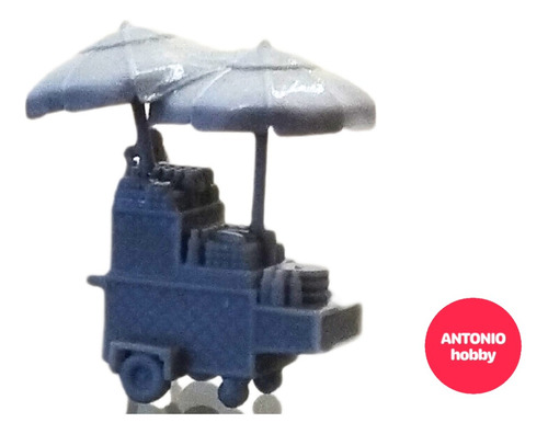 Adorno Ferromodelismo Kiosco De Calle Food Tracks Ho 1/87