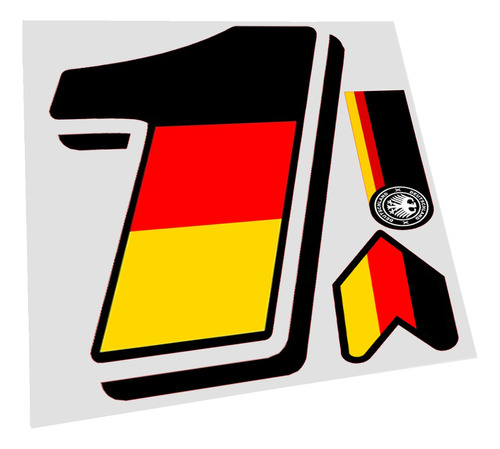 Paquete Calcomanías Alemania Para Vehículos