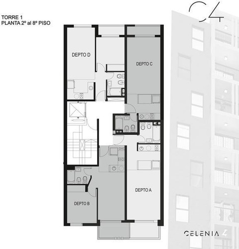 Departamento Monoambiente En Rosario