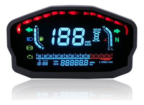 Velocímetro Digital Universal Para Motocicletas Y Tacómetro