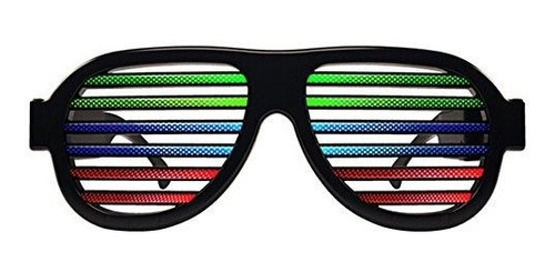 Light Up Shutter Glasses Por Glowseen -sound Reactive-usb Re