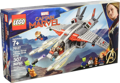Lego Capitana Marvel Y El Ataque De Los Skrull. 307 Piezas