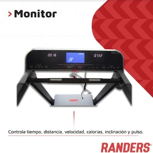 Imagen 4 de 10 de Cinta Caminadora Randers Arg-783 Mundo Gym