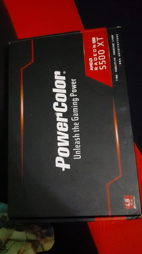 Imagen 1 de 4 de Tarjeta De Video Powercolor 5500 Xt 8gb Gddr6