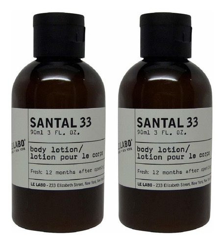 Le Labo Santal 33 Locion Corporal   Lote De 2 Botellas De 3