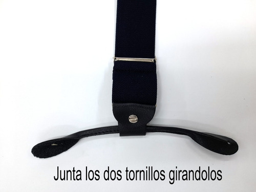 Imagen 8 de 10 de Tirantas, Tirantes, Cargaderas Hombre Negra Con Textura
