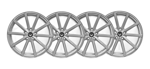 Kit 4 Llantas Volcano Monaco Gris R18 Chevrolet 5x110