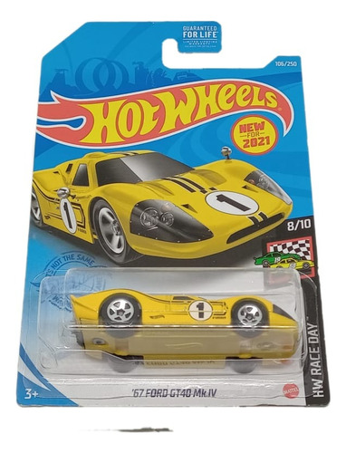 Auto Coleccion Ford Gt-40 Mk4 '67 Hot Wheels Race Day