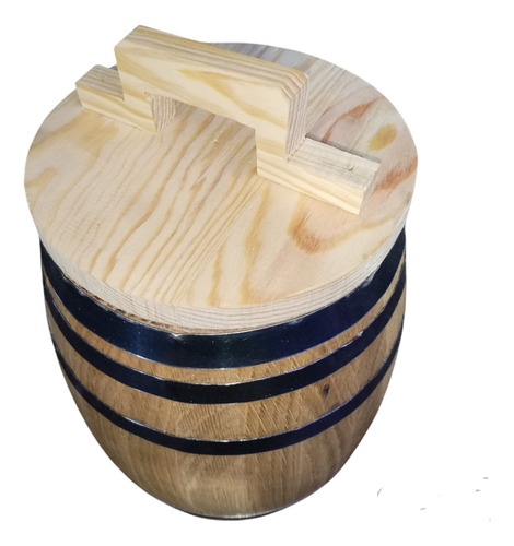 Barril Tepachero Madera Roble 5 Litros Beige