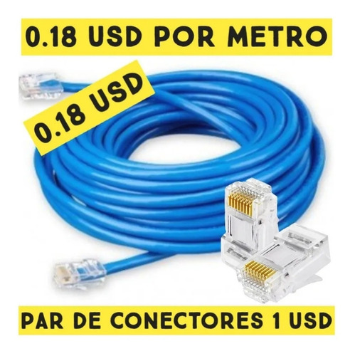 Cable Utp Internet Por Metro Cat5e Redes Cctv