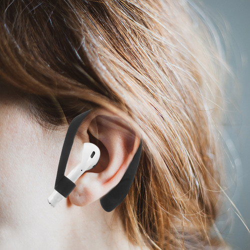 1 Par De Ganchos Para Auriculares, Ganchos Blandos Para Colo