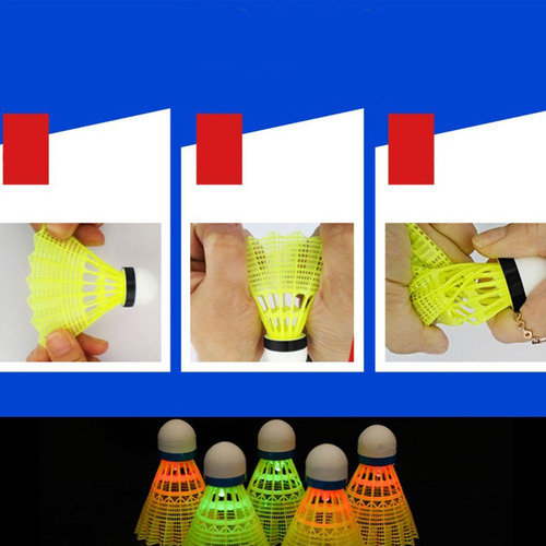 Iluminación De Nailon Light Up Badminton Lighting Shuttle