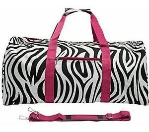 Bolso Viajero De Zebra Hot Pink 56 Cm Nuevo