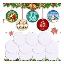 Comprar En Blanco De Adornos De Sublimación 16 Piezas De Adornos Nav